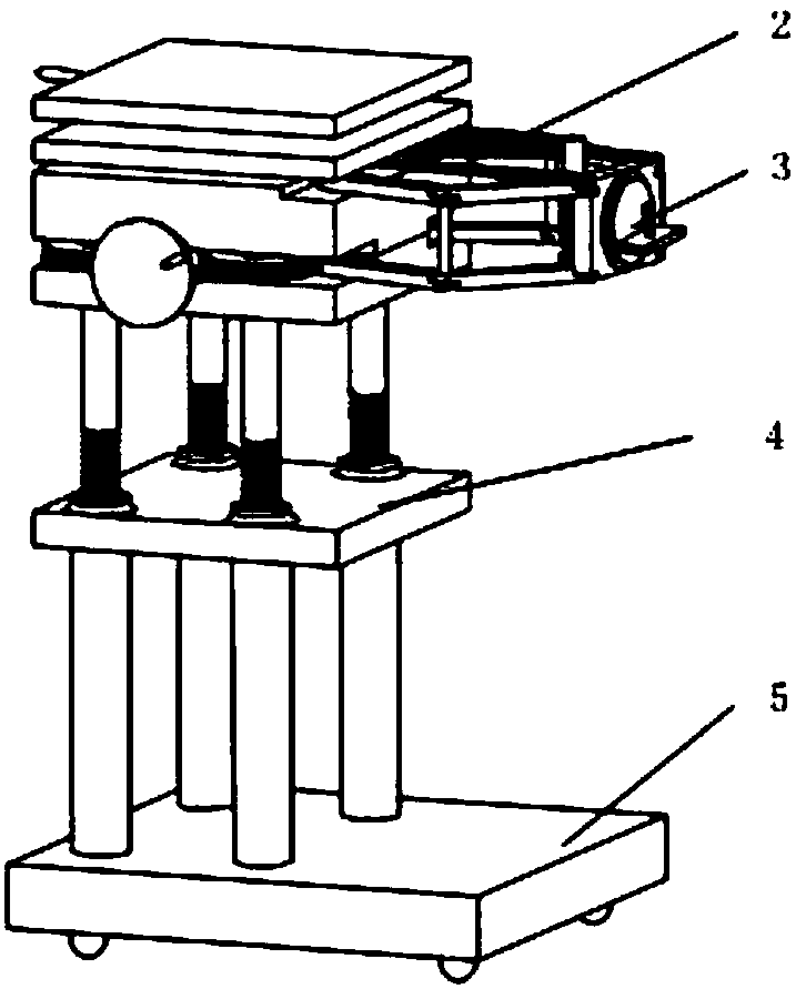A pose mechanically adjustable movable platform