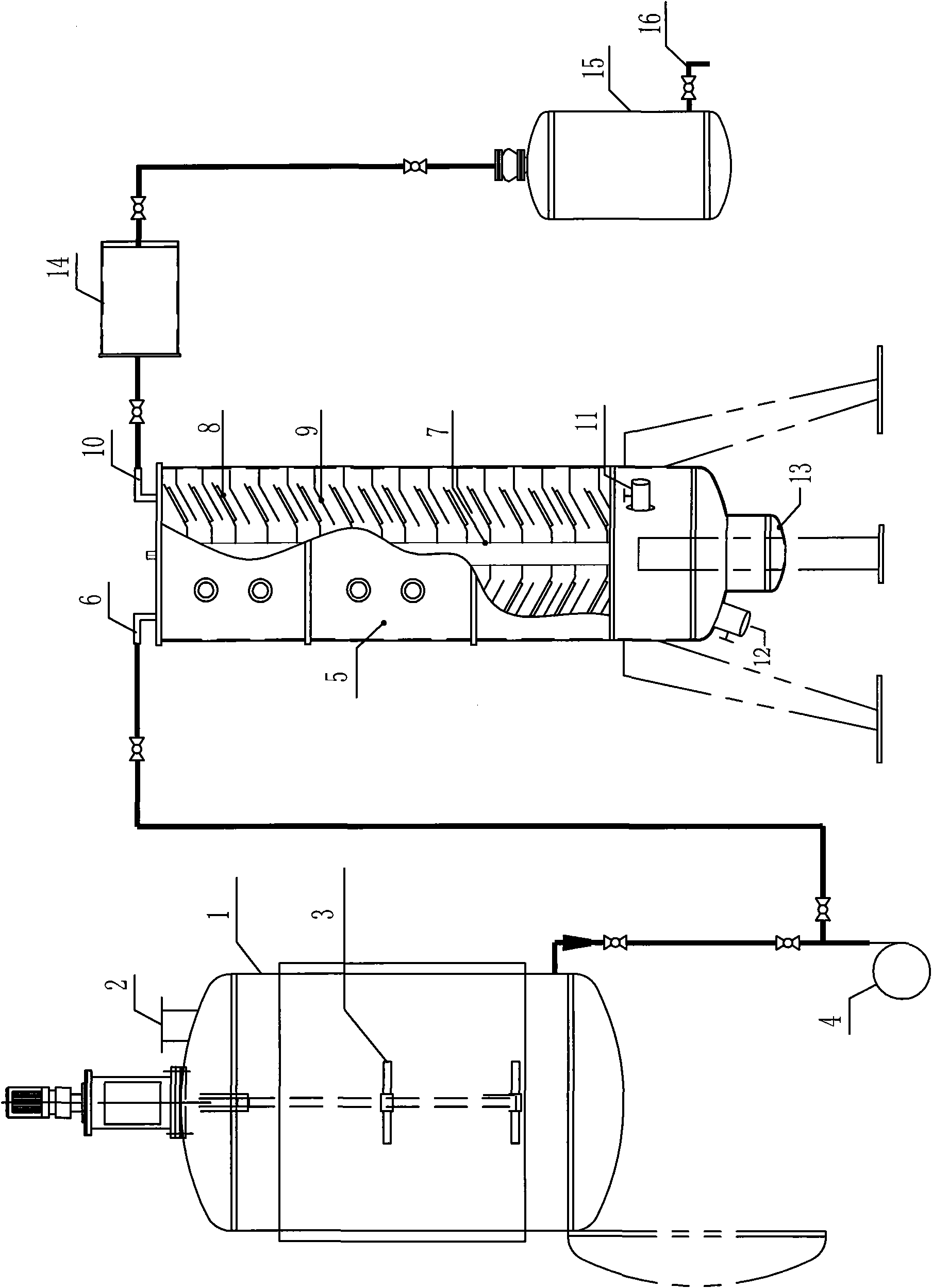 Rotary steam distillation equipment