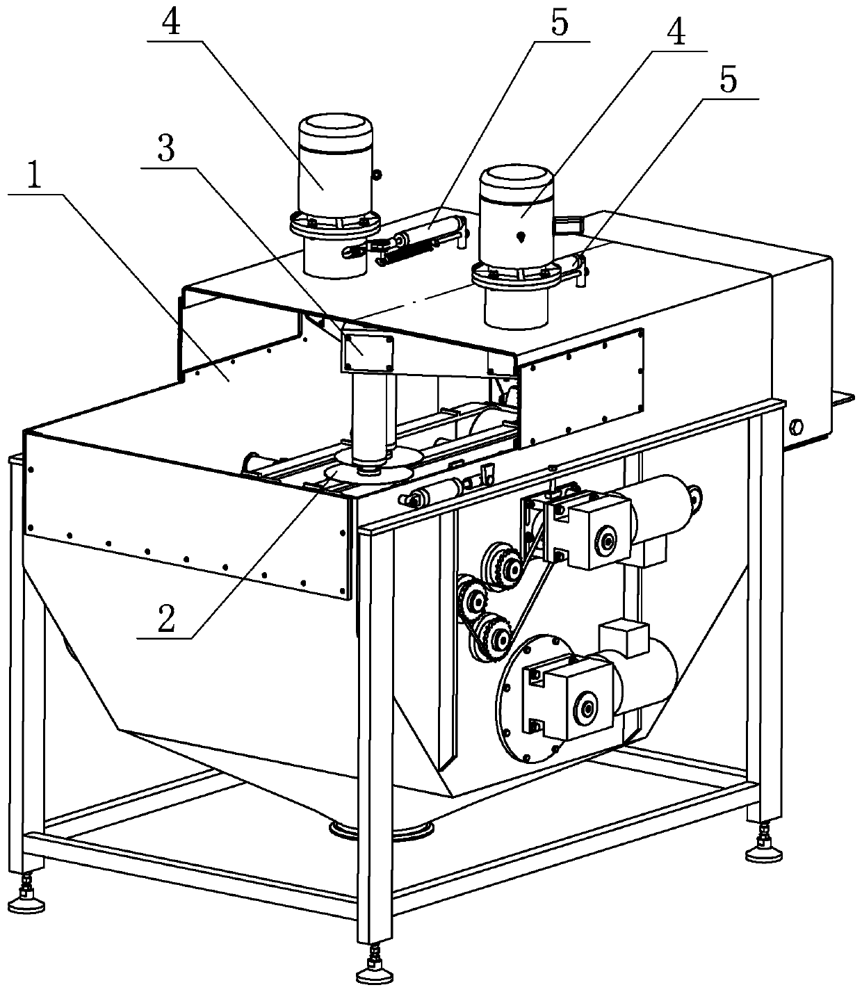 Double-cutter cutting mechanism of bale breaker