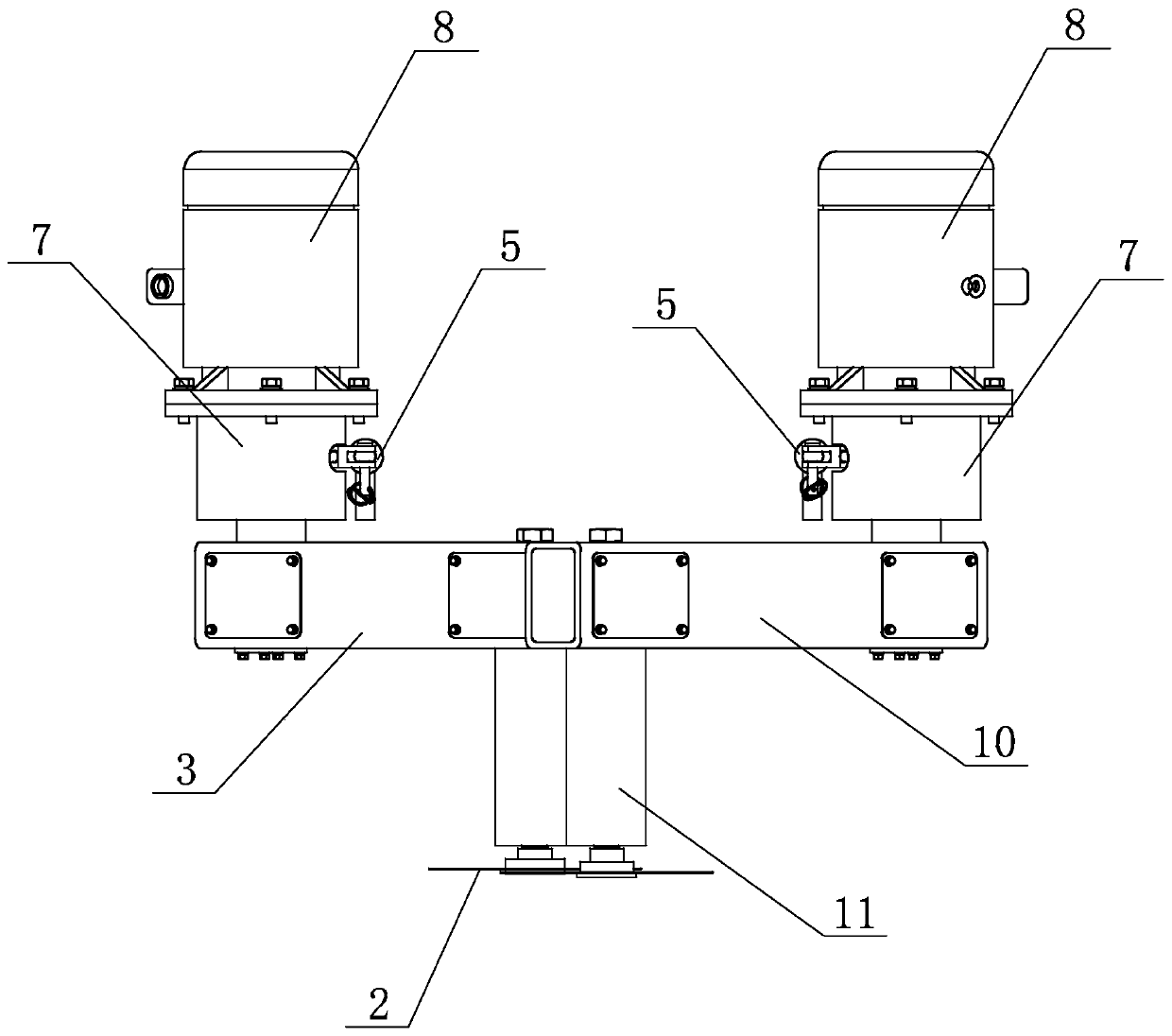 Double-cutter cutting mechanism of bale breaker