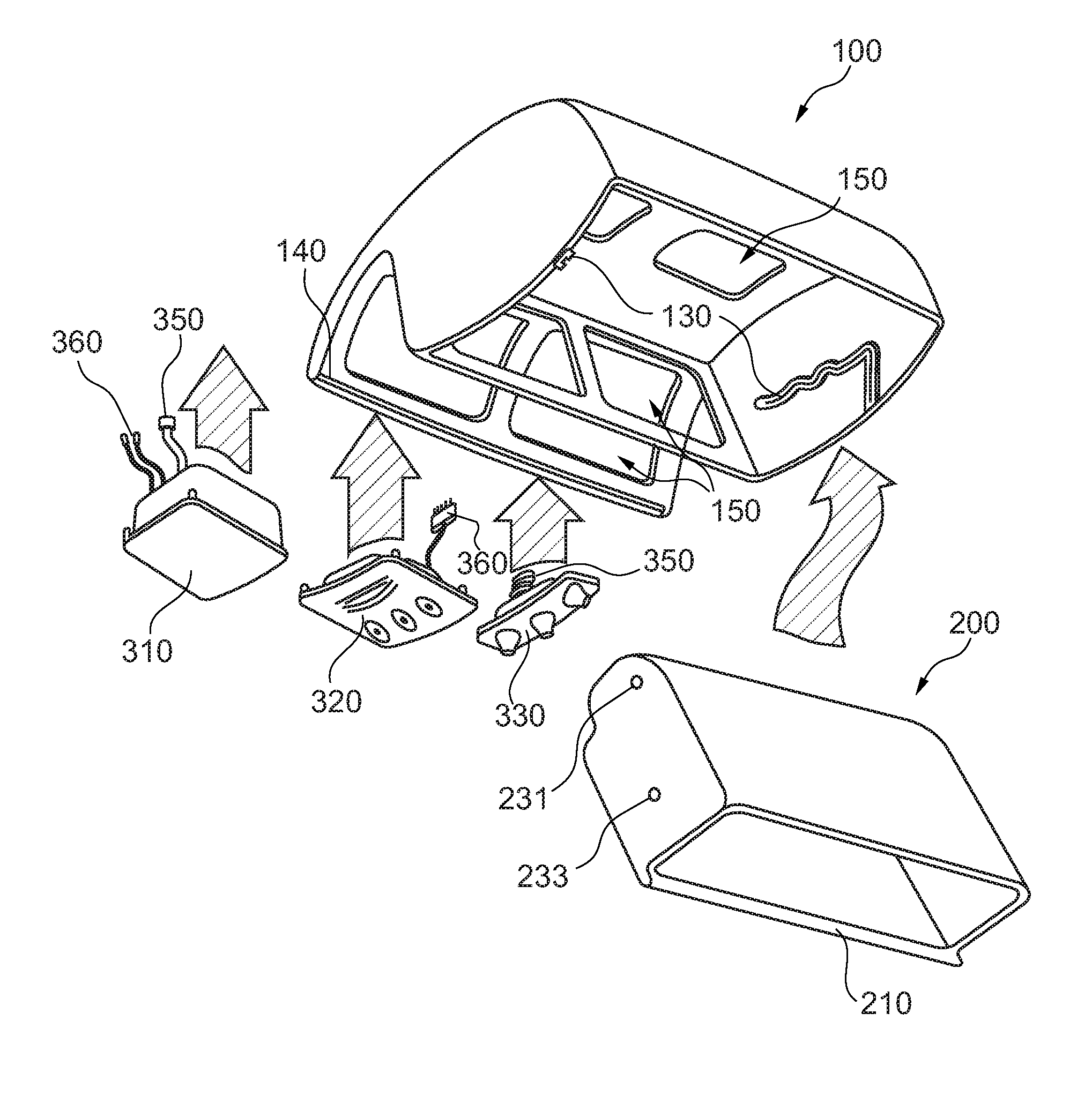 Storage compartment module with mobile storage compartment