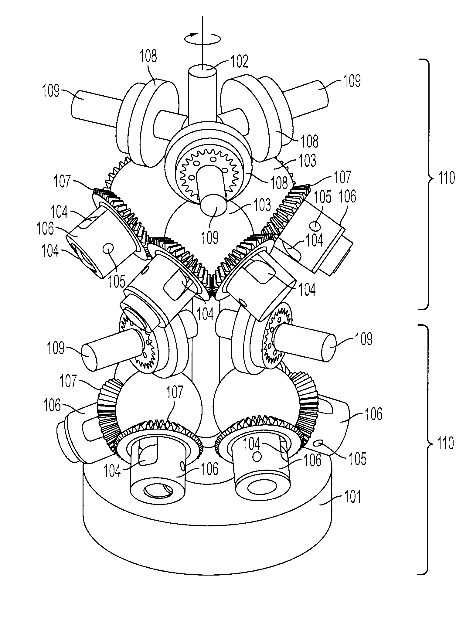 Continuously Variable Transmission with Mutliple Outputs