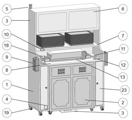 Self-service tableware recycling device