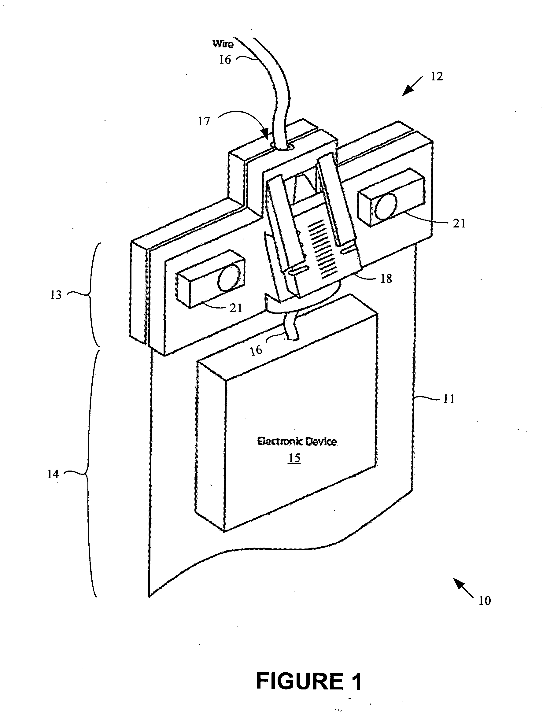 Apparatus and method for forming a hermetic seal about a cable extending from a waterproof pouch