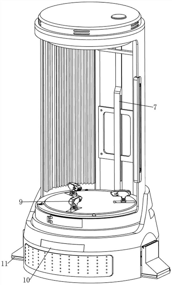 Intelligent display table for sculpture art