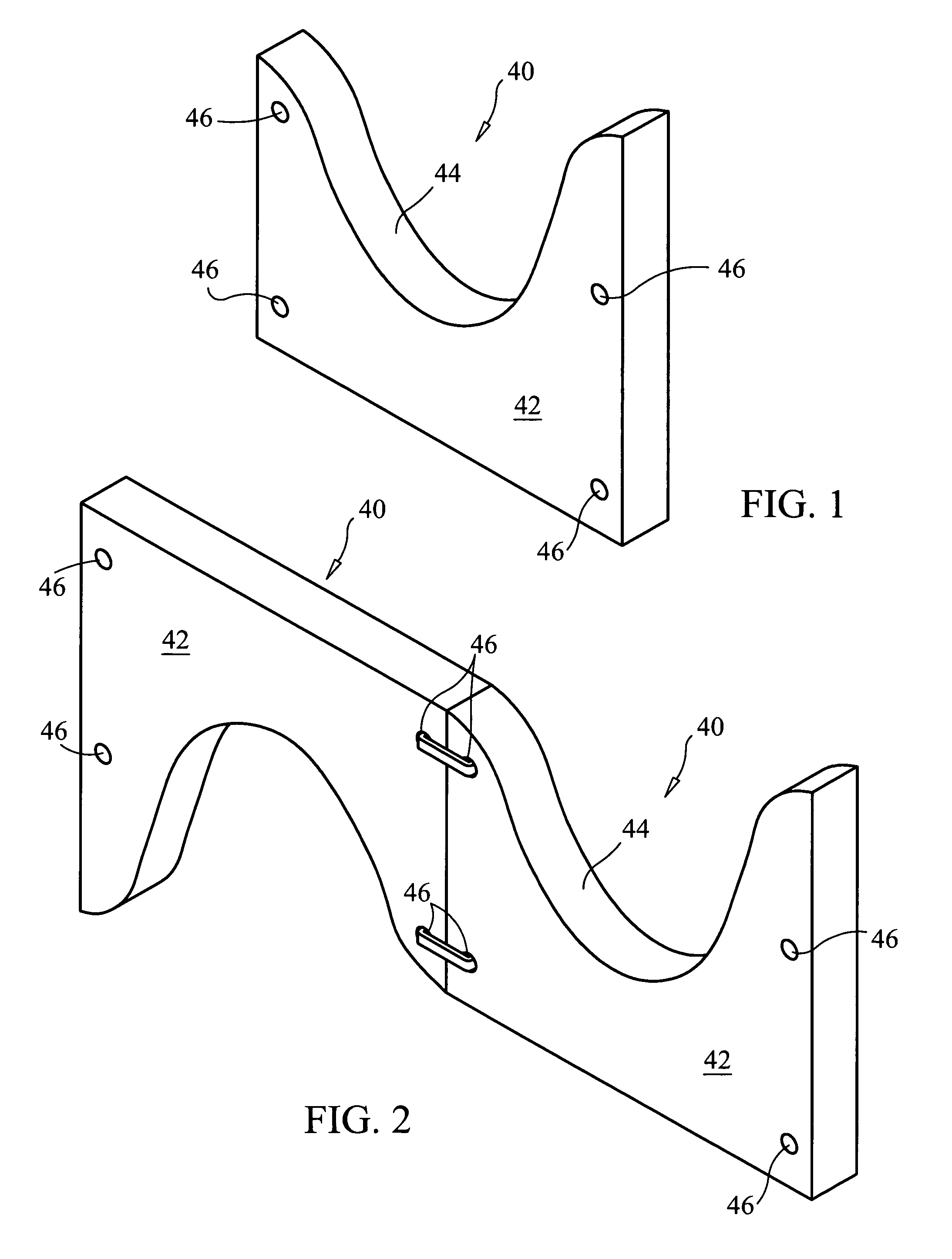 Material receiving and retaining bib and quick attachable/detachable frame assembly