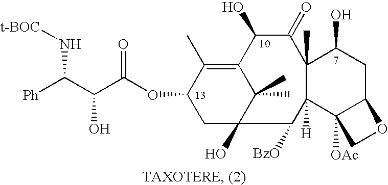 Semi-Synthesis and Isolation of Taxane Intermediates from a Mixture of Taxanes