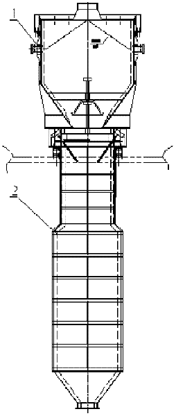 Hot aggregate bin capable of automatically receiving and feeding materials and hot aggregate tank matched with hot aggregate bin