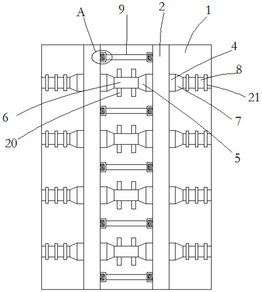A pre-embedded casing of civil air defense mouth and shear wall and its reinforcement method