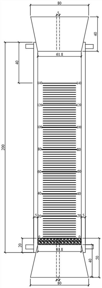 MICP solidified calcareous sand bidirectional grouting cylindrical sample preparation instrument