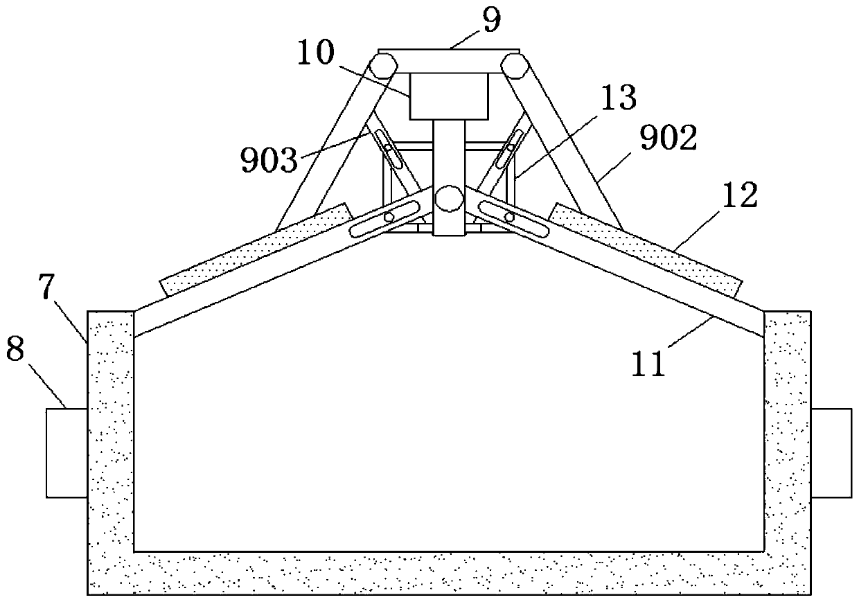 Efficient separation and recovery device of metal substances in building wastes