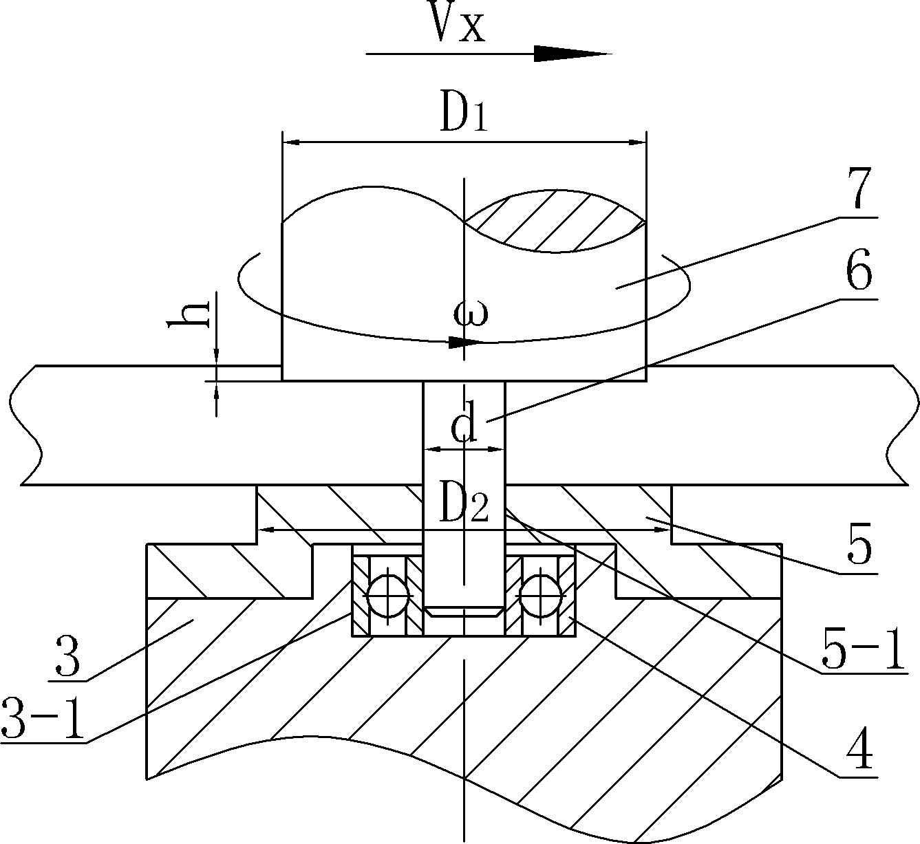 Self-sustaining friction stir welding stirring head with irrotational lower shaft shoulder and welding method of stirring head