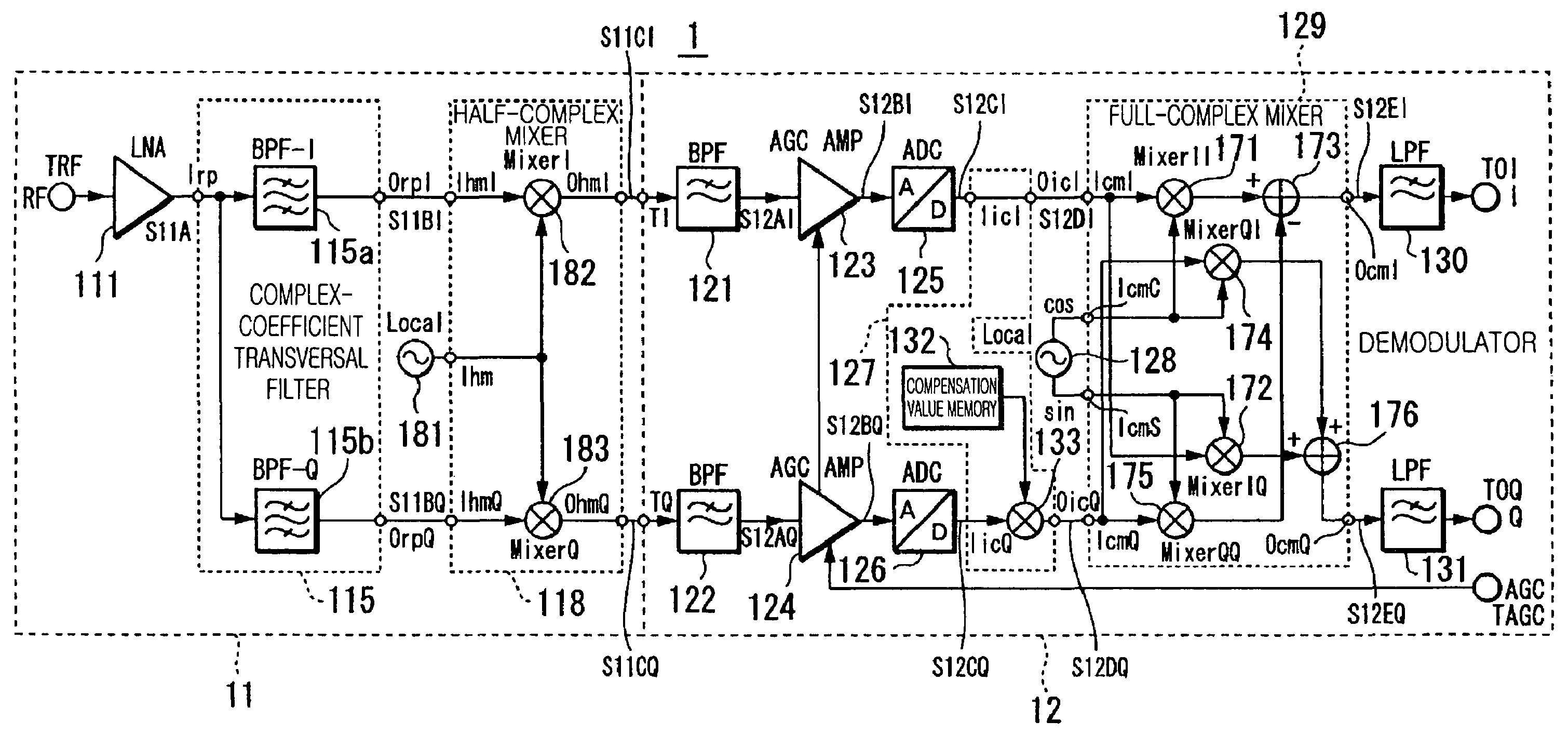 Downconverter and upconverter