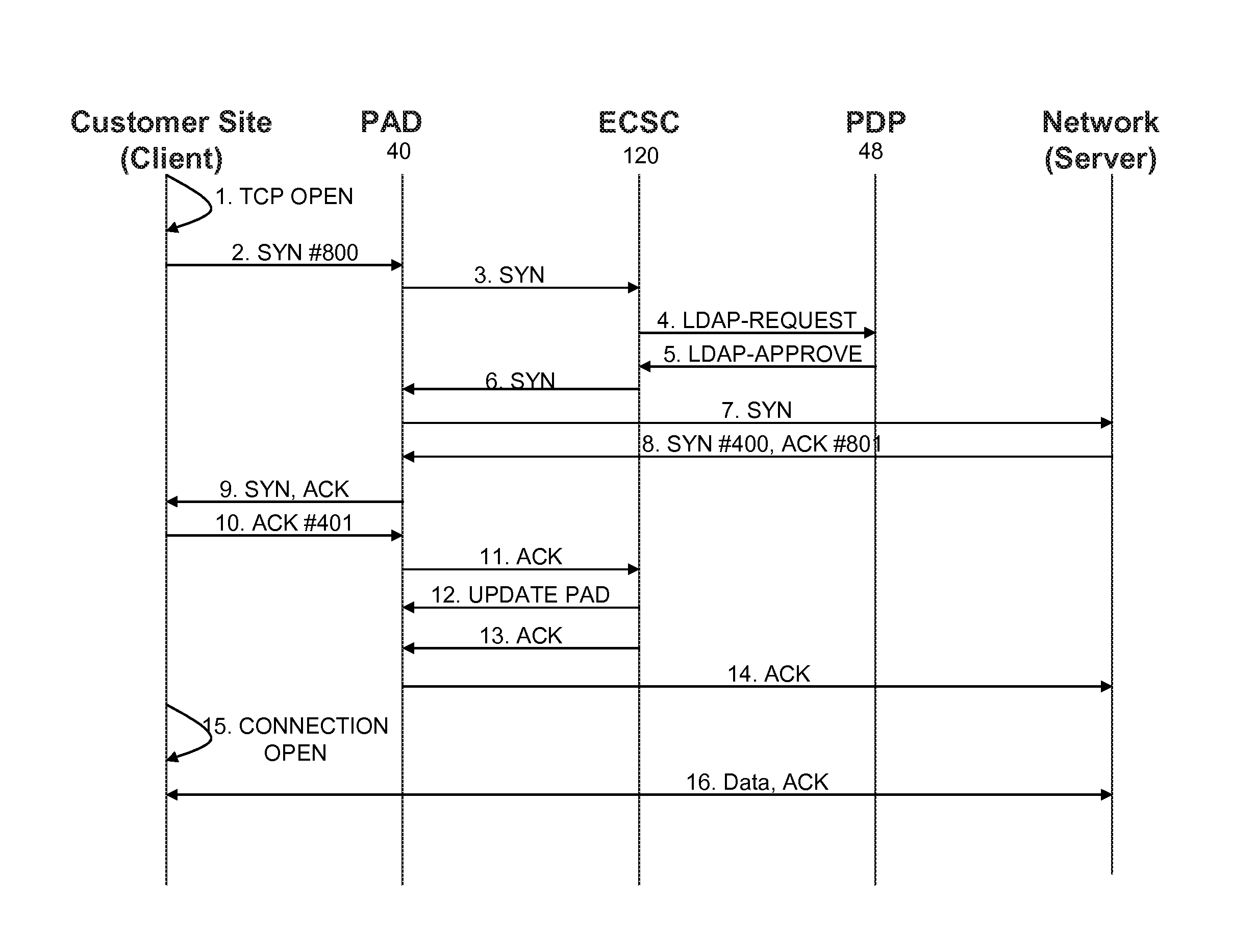 External processor for a distributed network access system