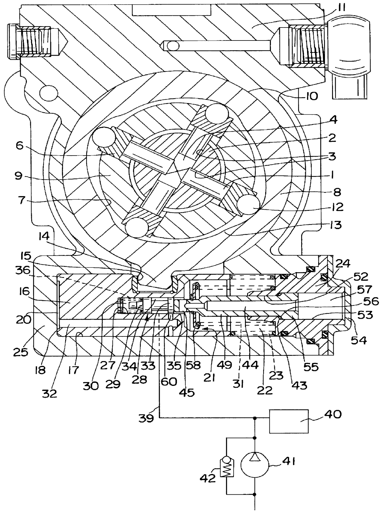 Fuel injection pump with an injection adjuster piston used to adjust the onset of injection