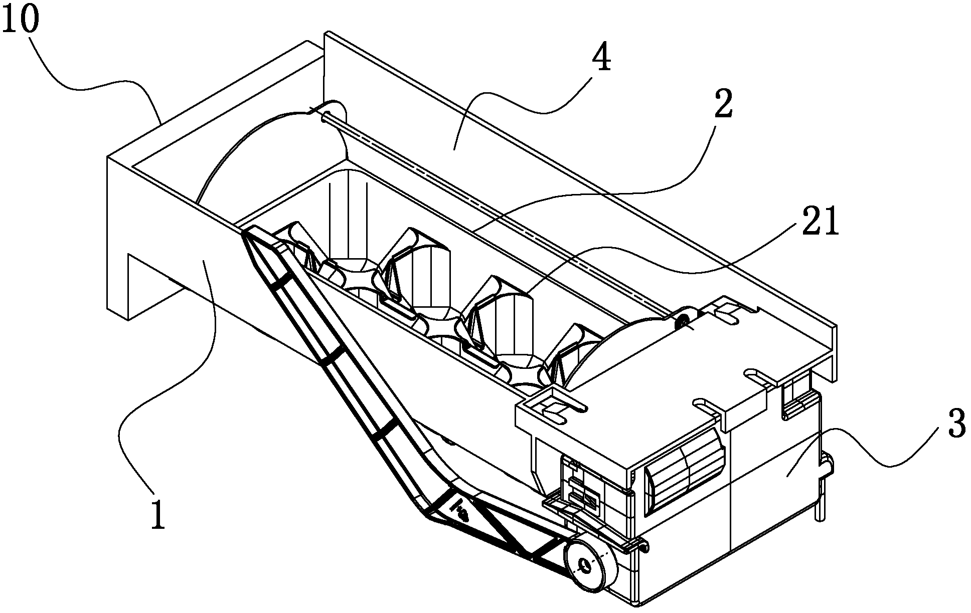 Ice machine and refrigerator provided with same