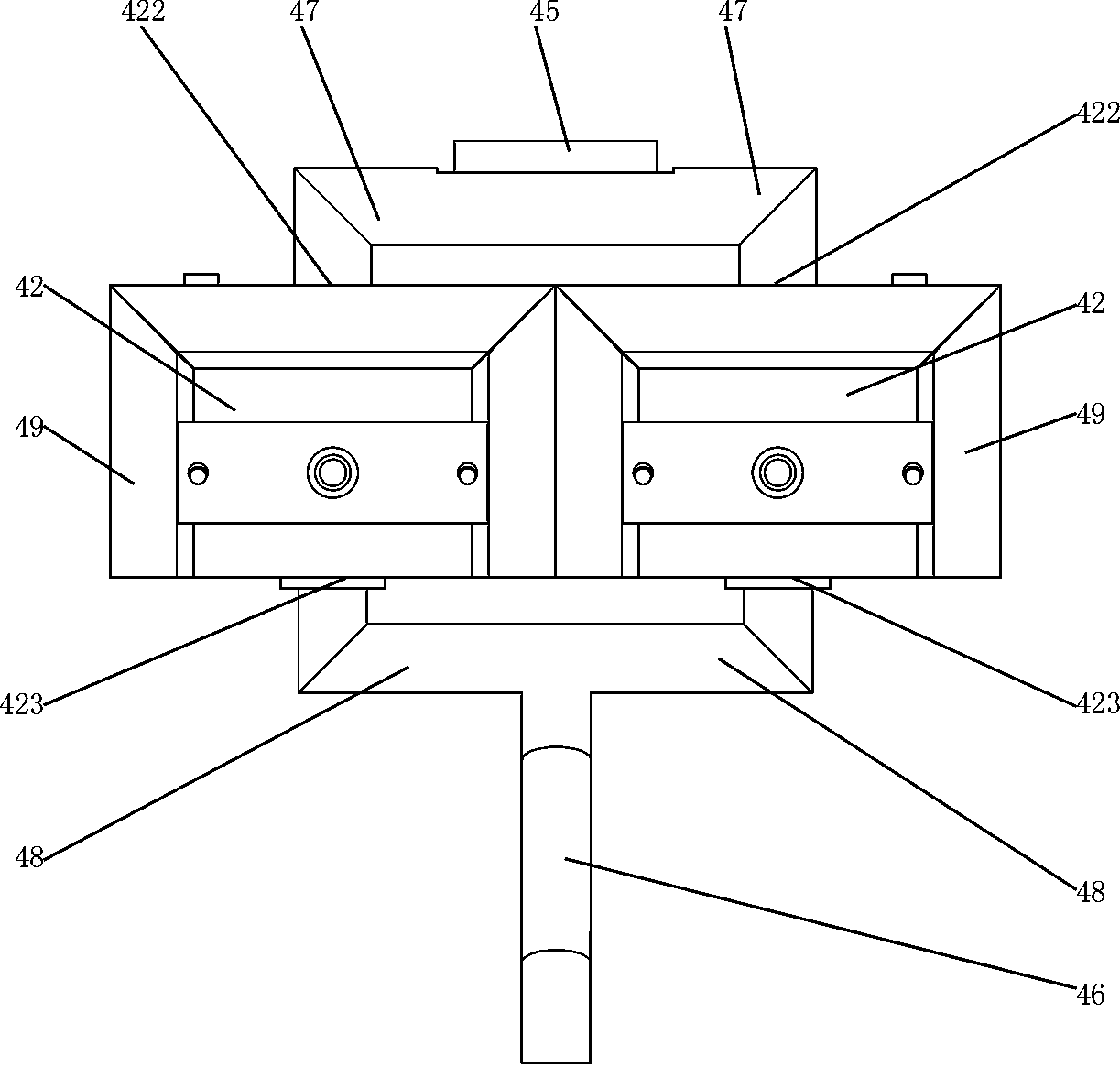 Plastic extruding and pelleting unit