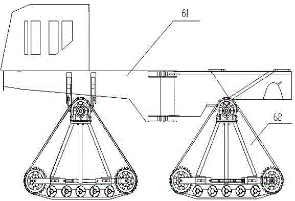 Tractor walking device