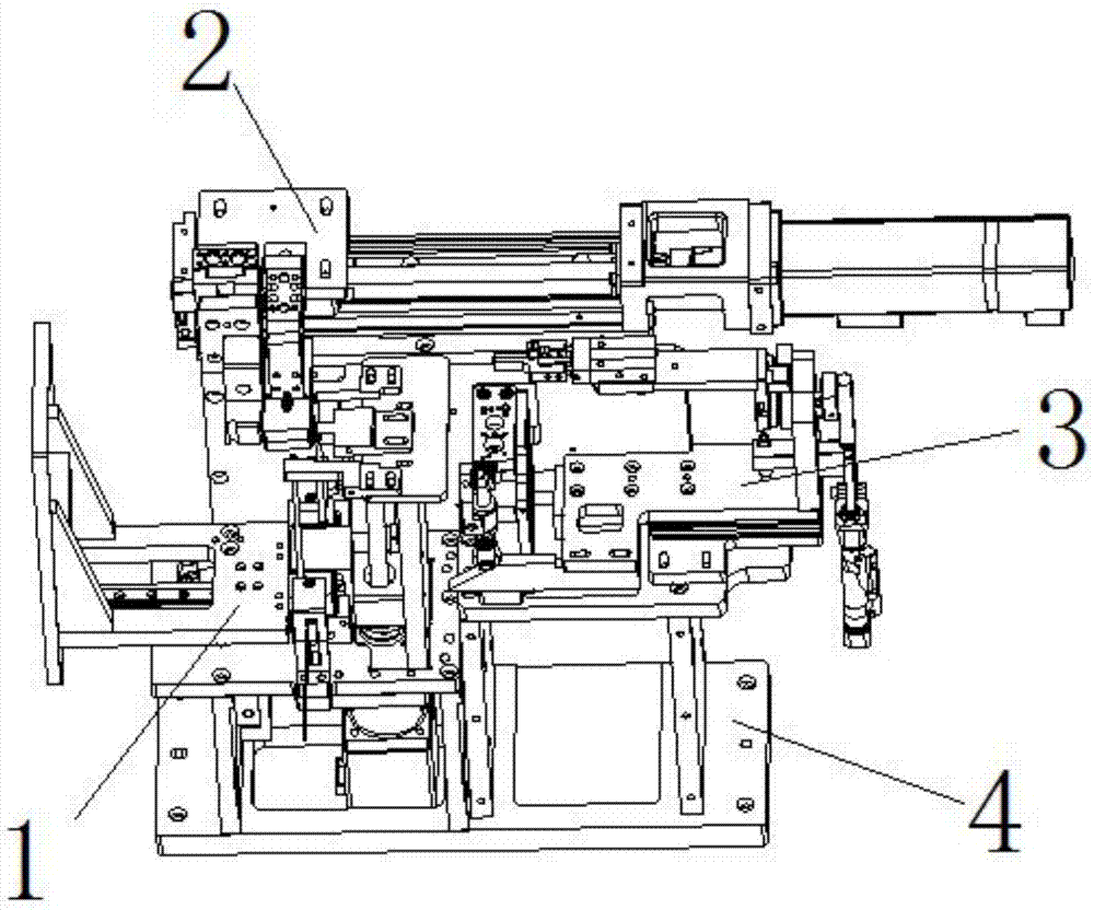 Automatic charging and dyestripping mechanism