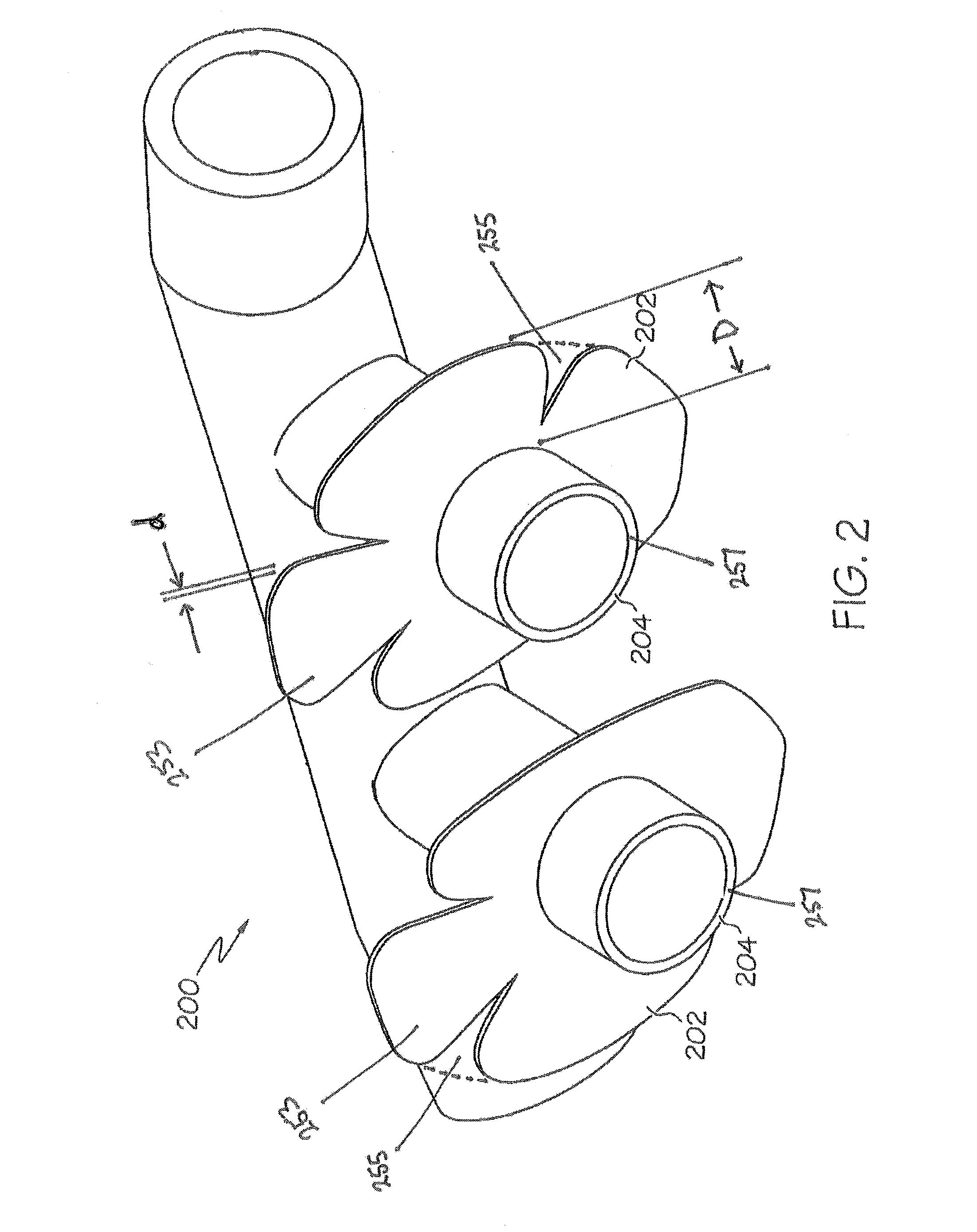 High flow therapy artificial airway interfaces and related methods