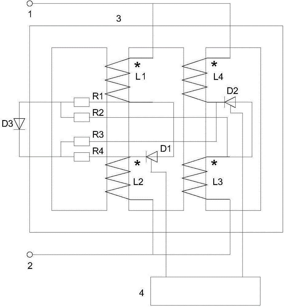 Saturation resistor for forming bias voltage through resistance