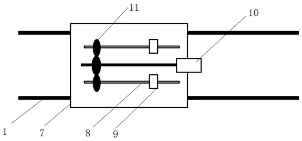 Flat car loading device