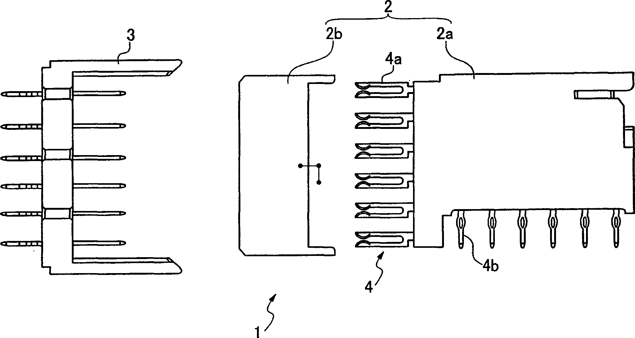 Electric connector and paired contact