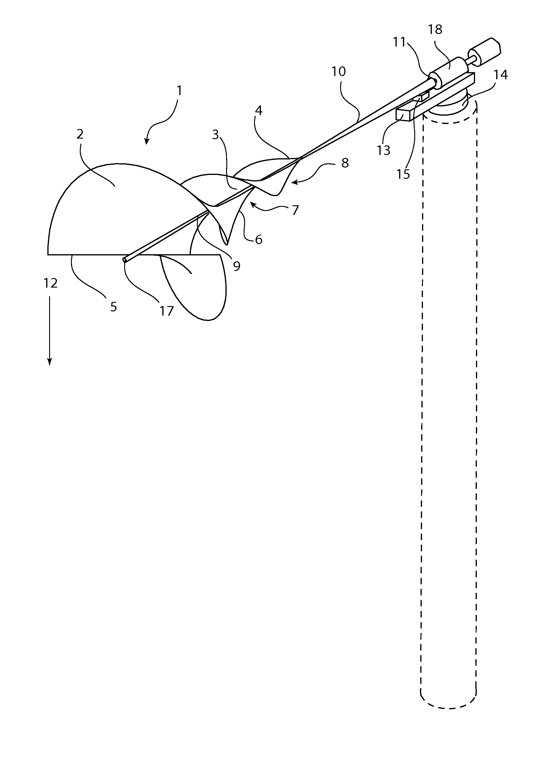 Horizontal Axis Logarithmic Spiral Fluid Turbine