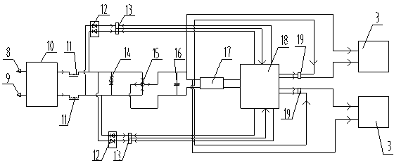 Drive control system for bottom door opening and closing mechanism of self loading hopper car