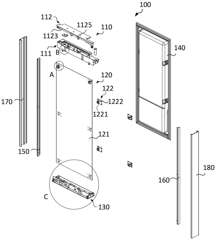 Installation method of door body display screen, refrigerator door body and refrigerator