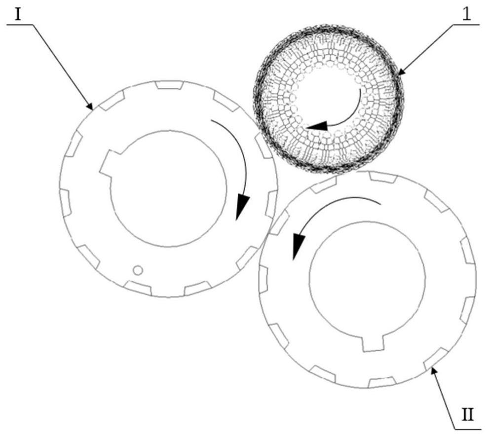 Husking roller combined structure suitable for corn seeds