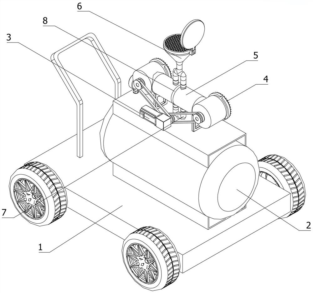 Self-vibration-cancelling type air compressor