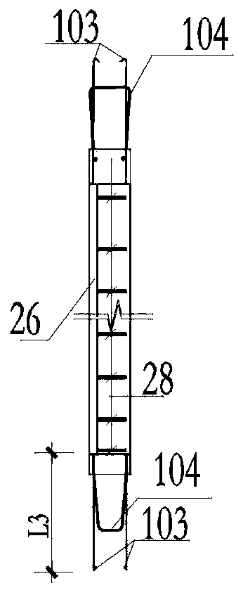Horizontal joint connecting node of assembled prefabricated structure wallboard unit