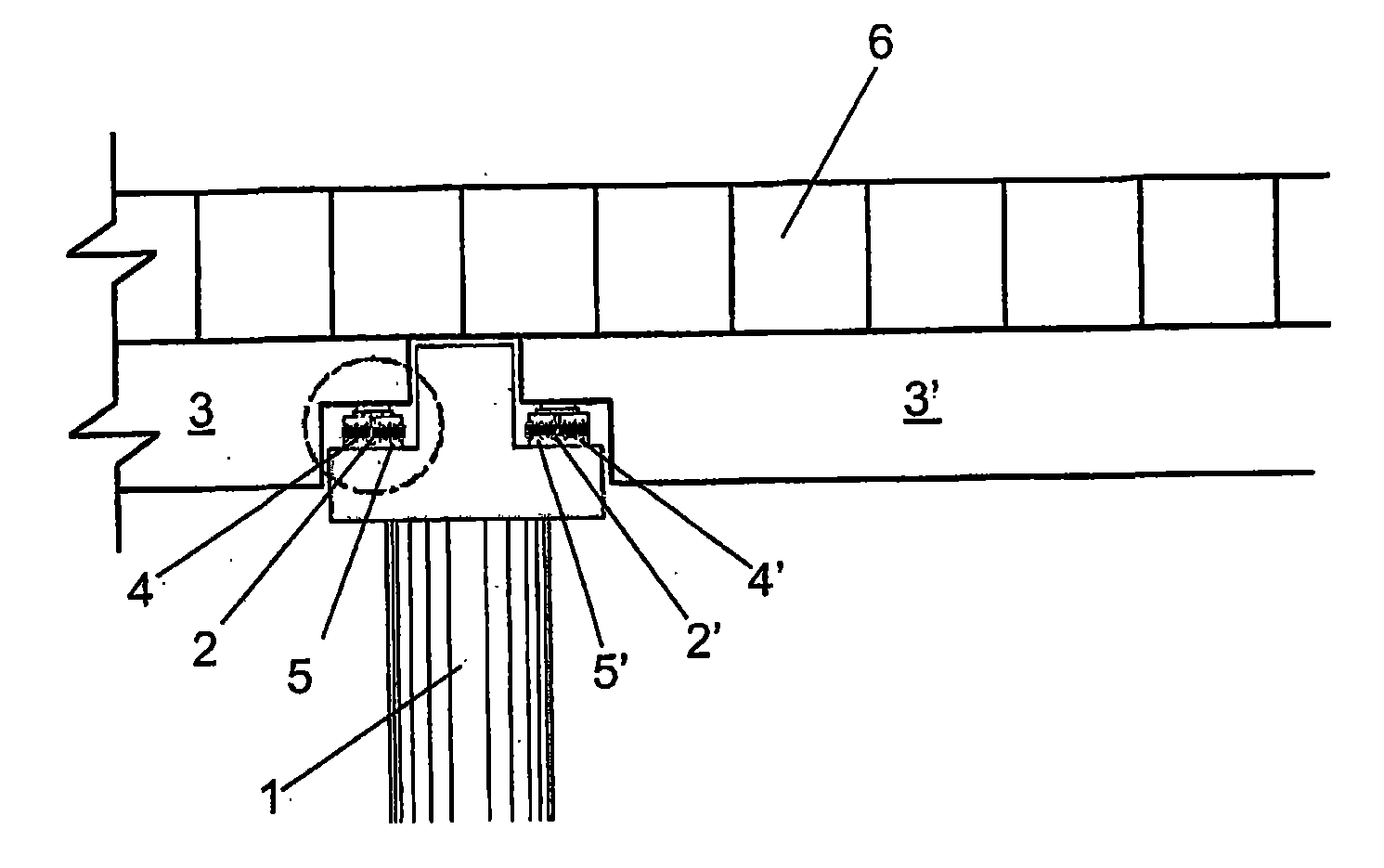 Vehicle bridge with vibrational and structure-borne noise damping