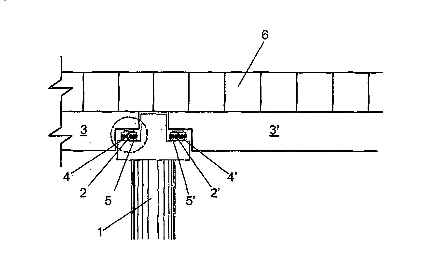 Vehicle bridge with vibrational and structure-borne noise damping