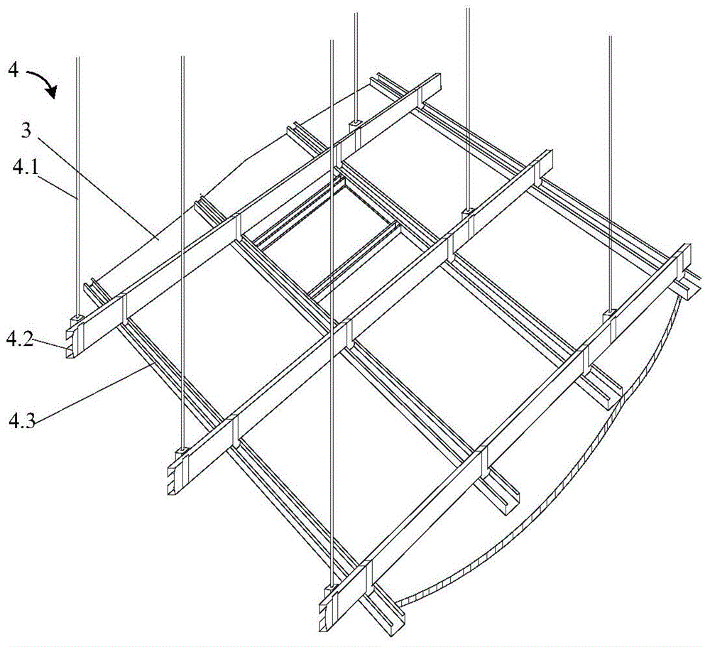 A structure and method for increasing the height of corridor ceiling