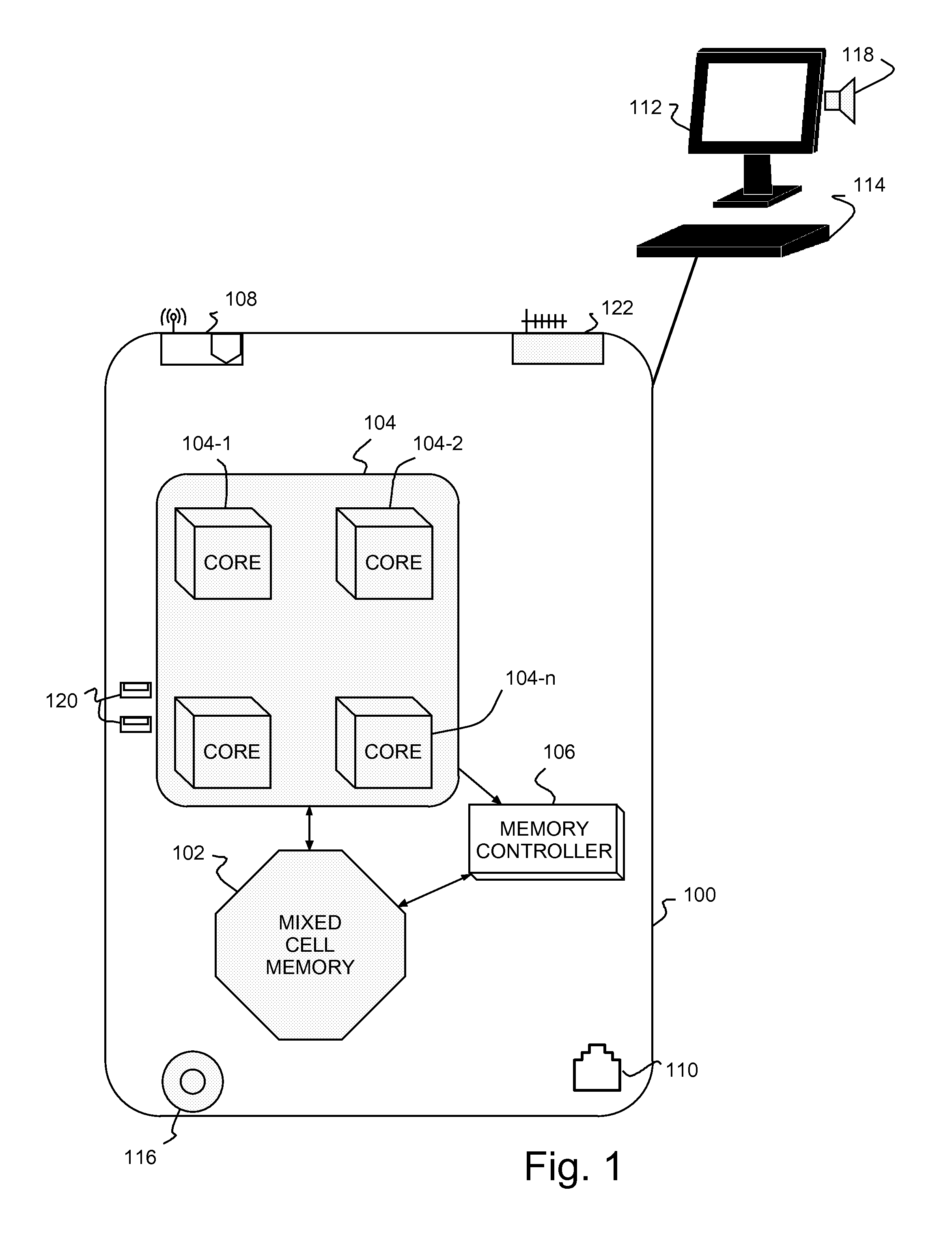 Memory controller for memory with mixed cell array and method of controlling the memory