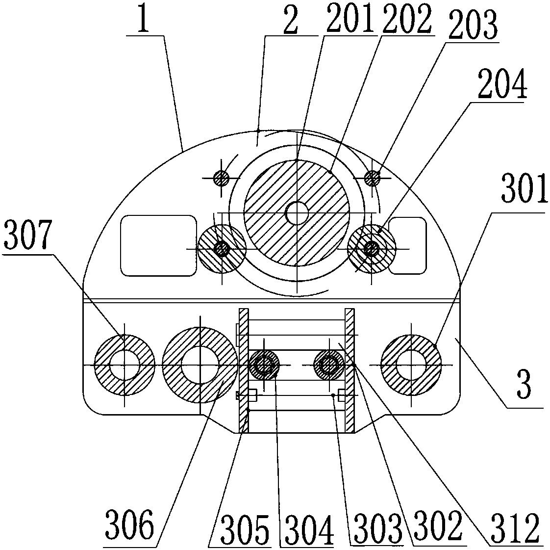 Anti-loose cable arranging device and unattended winch