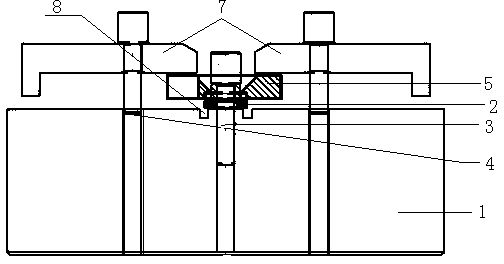 Gluing device for processing front baffle
