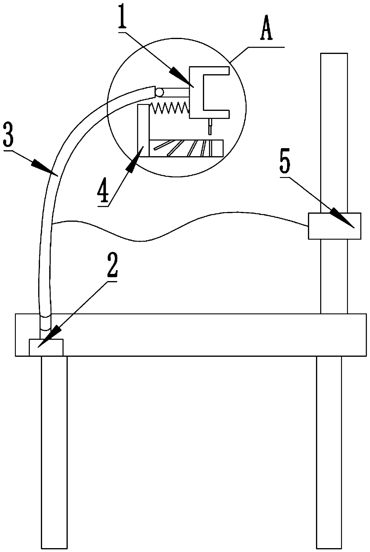 Automatic angle adjusting screen support