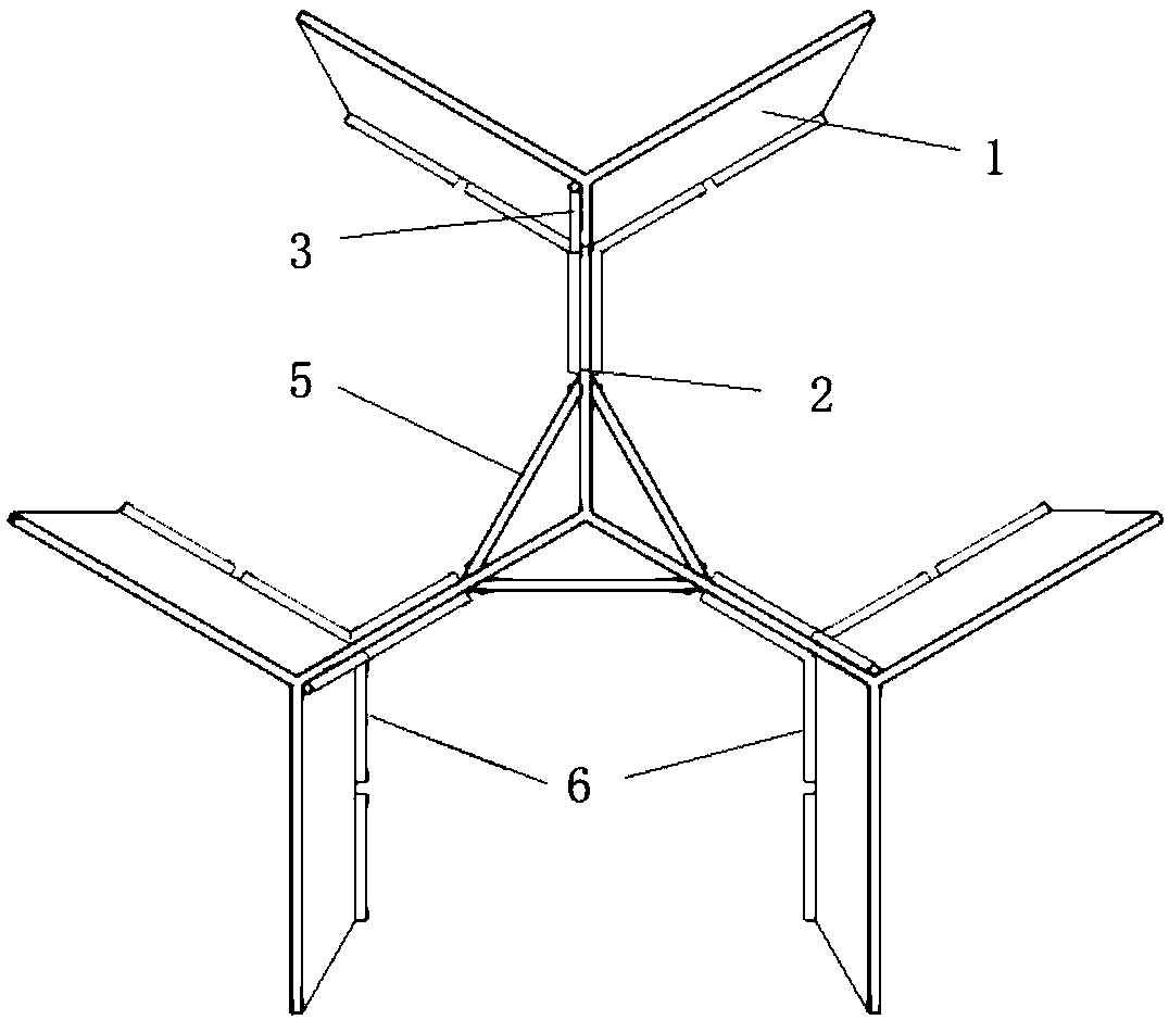 Multi-wing-sheet pile structure applicable to soft soil foundation and construction method