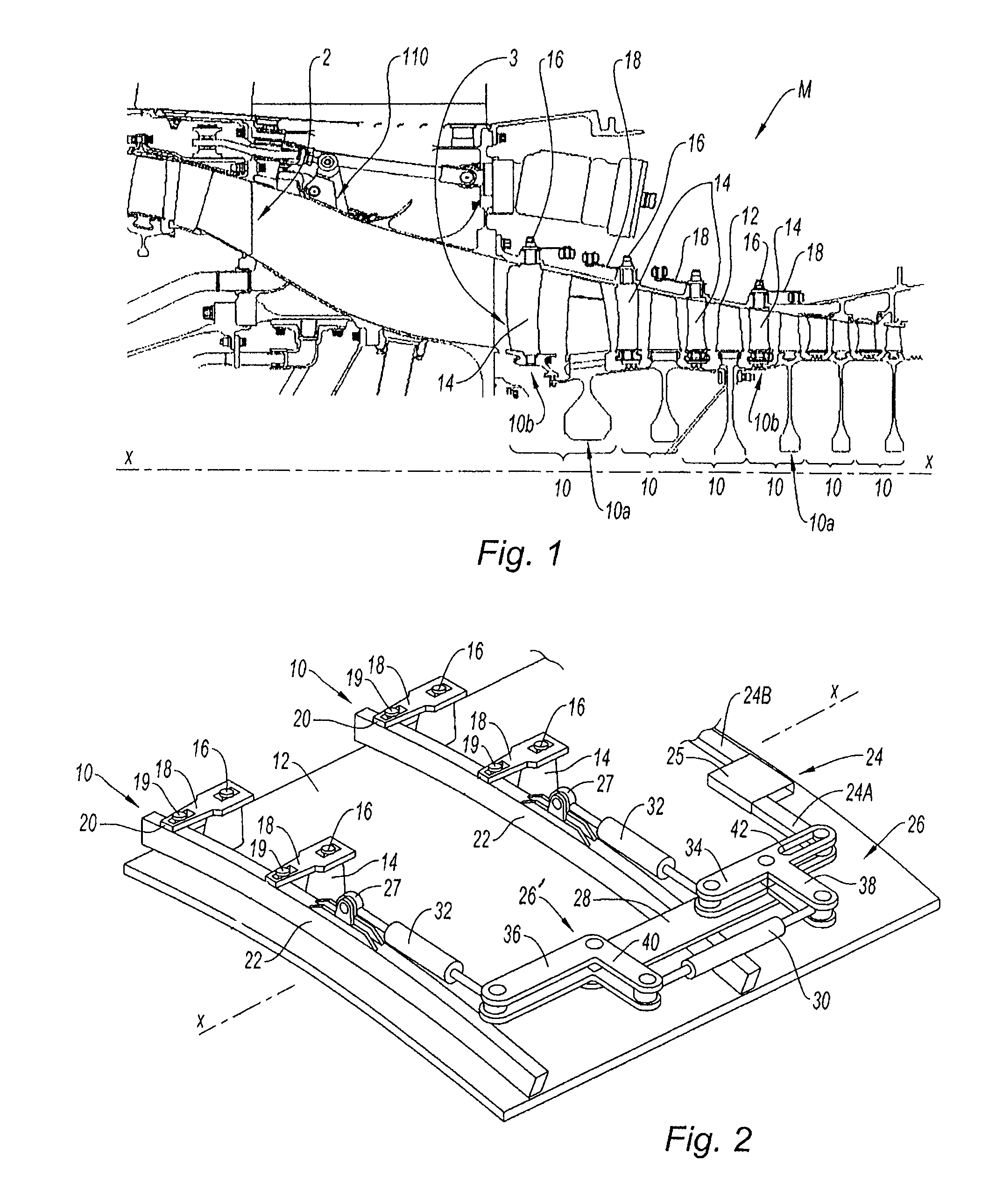 System for controlling at least two variable-geometry equipments of a gas turbine engine, particularly by rack