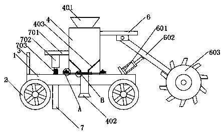 Efficient fertilization seeder with automatic earth-up mechanism