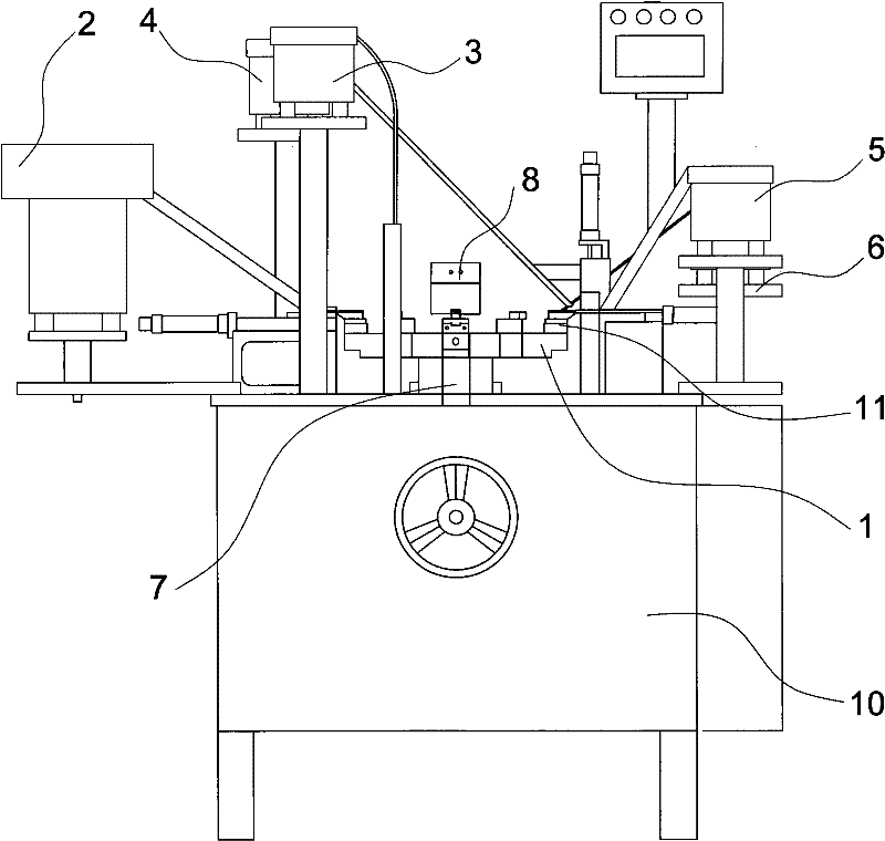 Automatic assembling machine of invisible zipper head