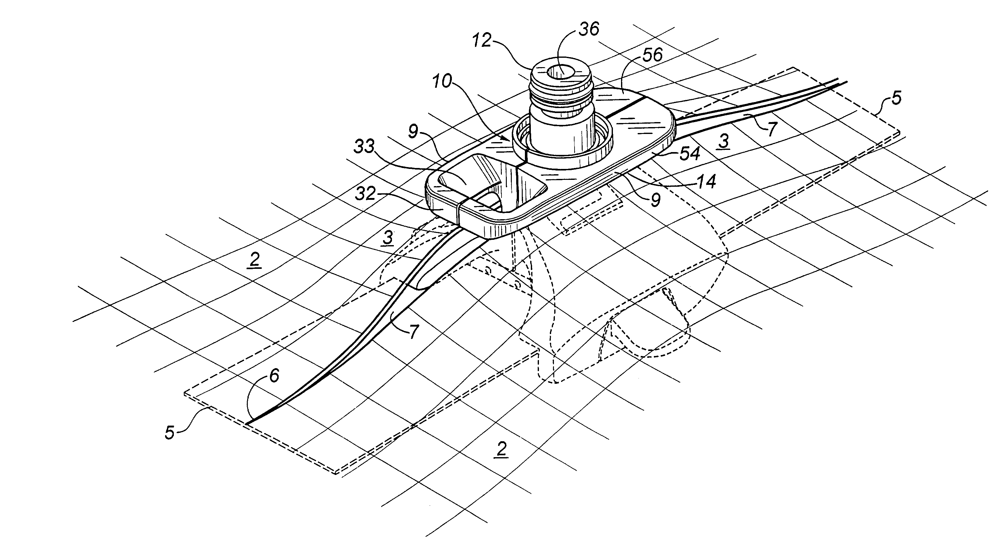 Method and apparatus for seaming abutting layers of planar material