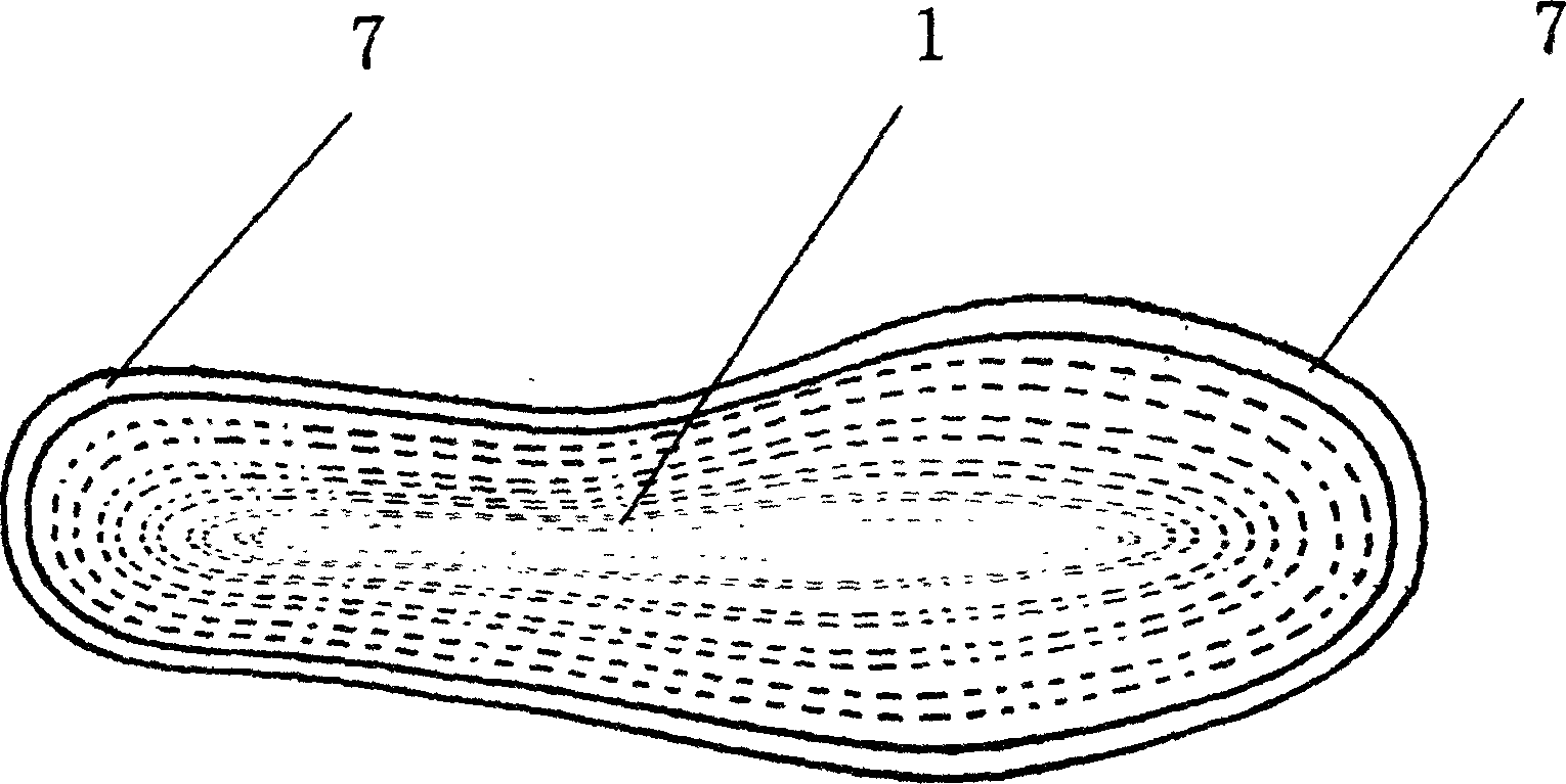 Shoe pads of odor treatment and sucking sweat, and preparation method