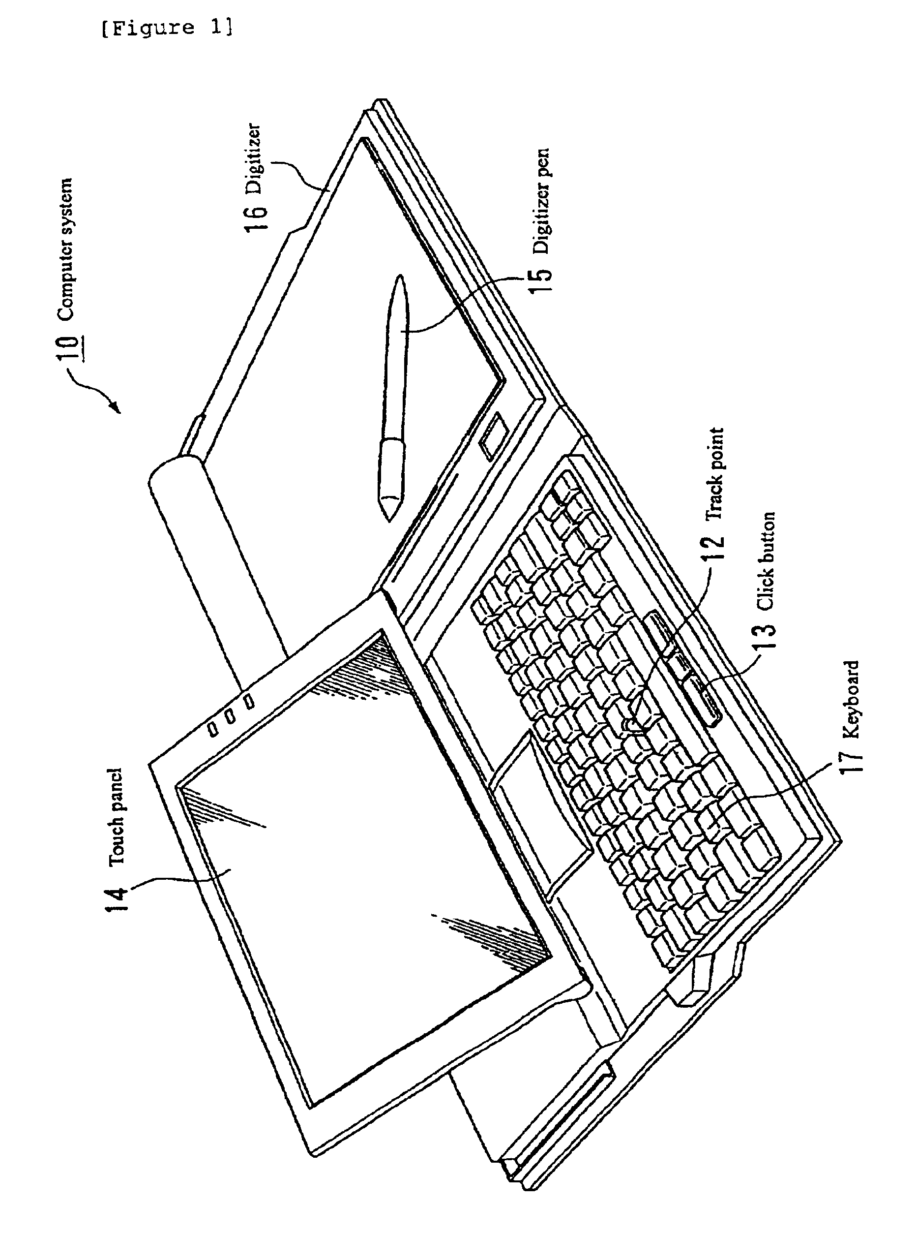 Computer system having a plurality of input devices and associated double-click parameters