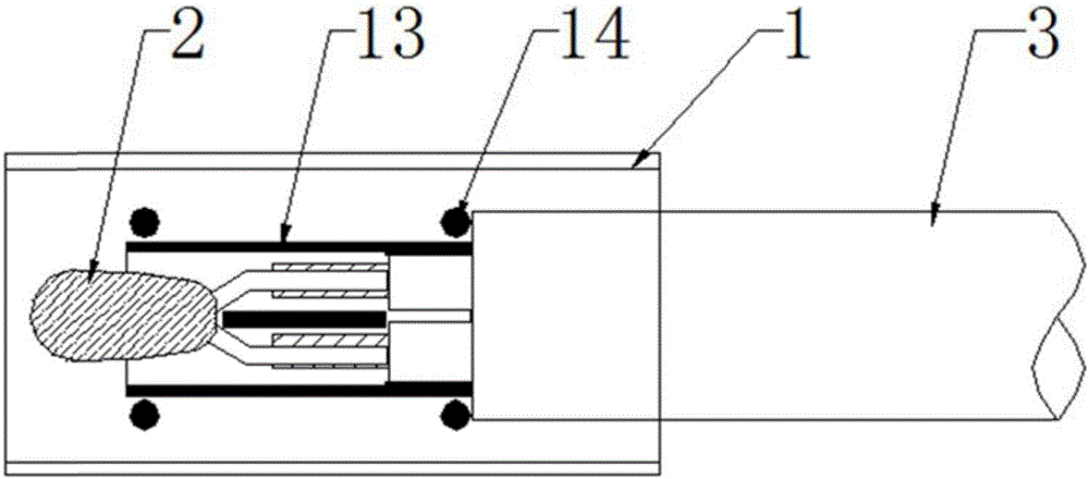 Open temperature sensor and preparation method thereof