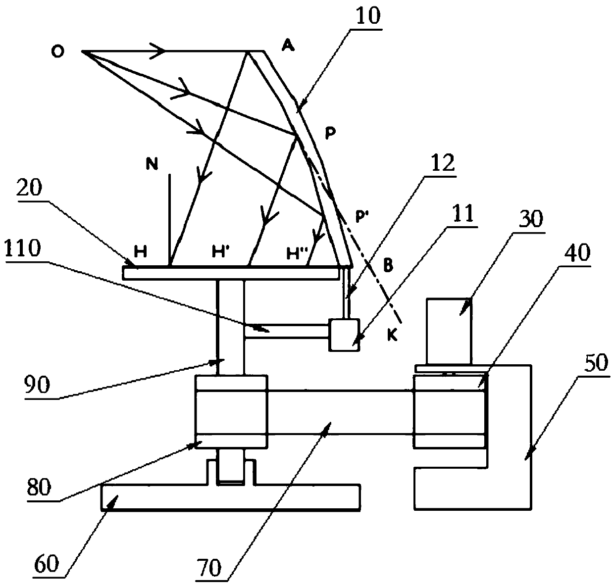 A reflective condensing system