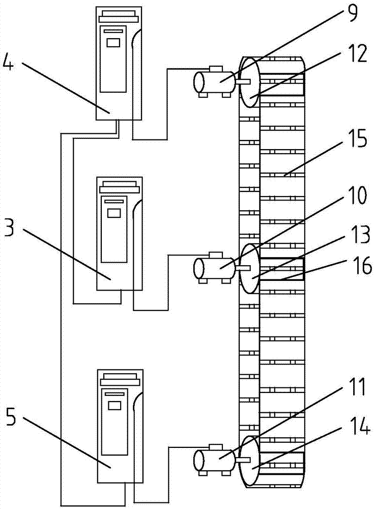 Large-inclined-angle coal cutter dragging control device and control method